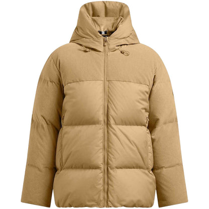 Brown - Front - Under Armour Womens-Ladies Limitless Corduroy Quilted Puffer Jacket