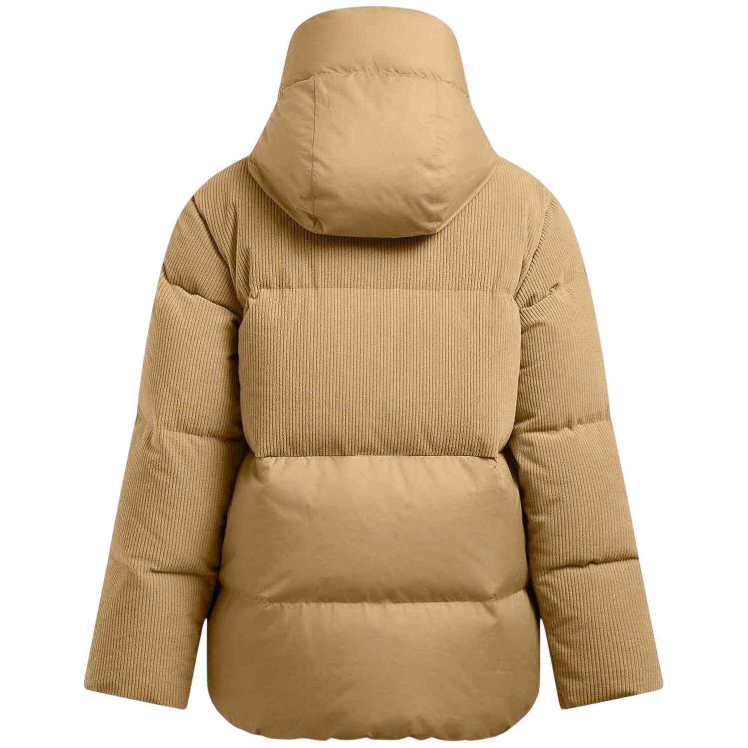 Brown - Back - Under Armour Womens-Ladies Limitless Corduroy Quilted Puffer Jacket