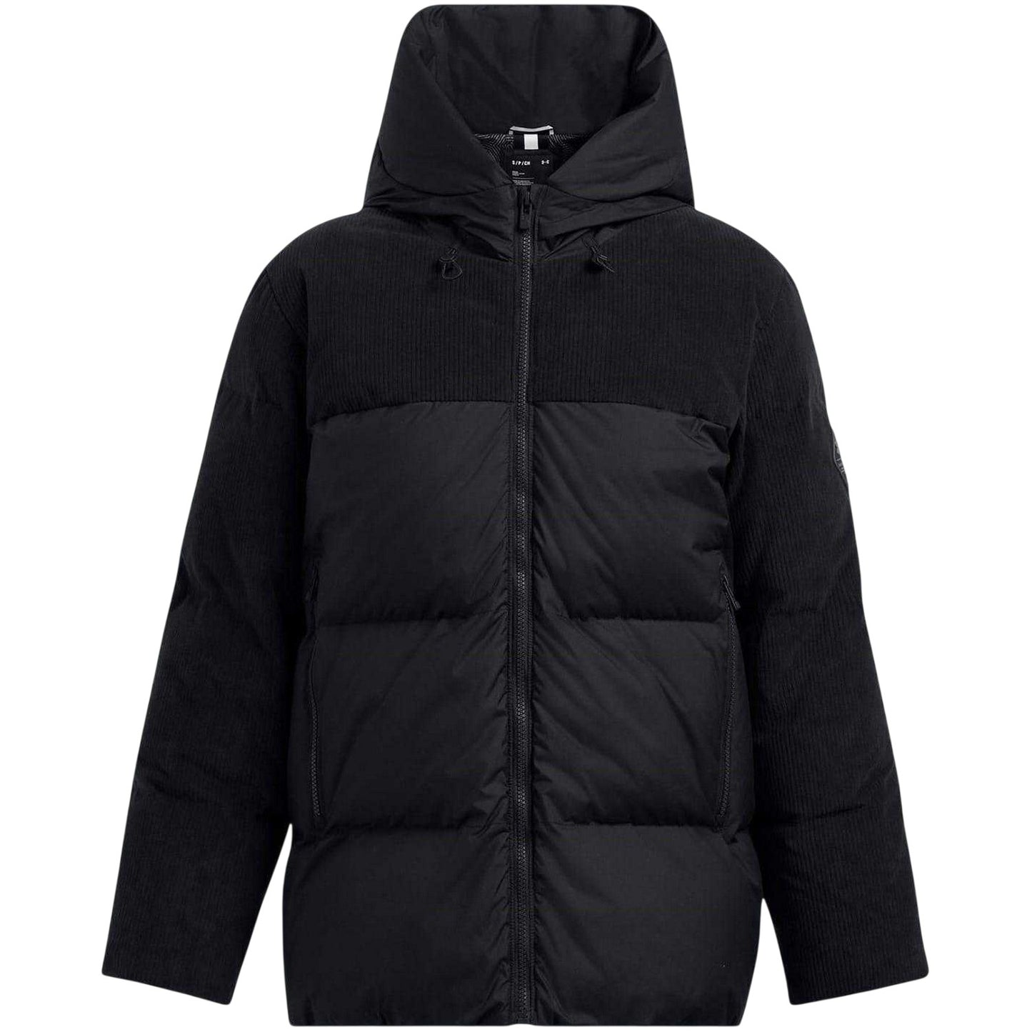 Black - Front - Under Armour Womens-Ladies Limitless Corduroy Quilted Puffer Jacket