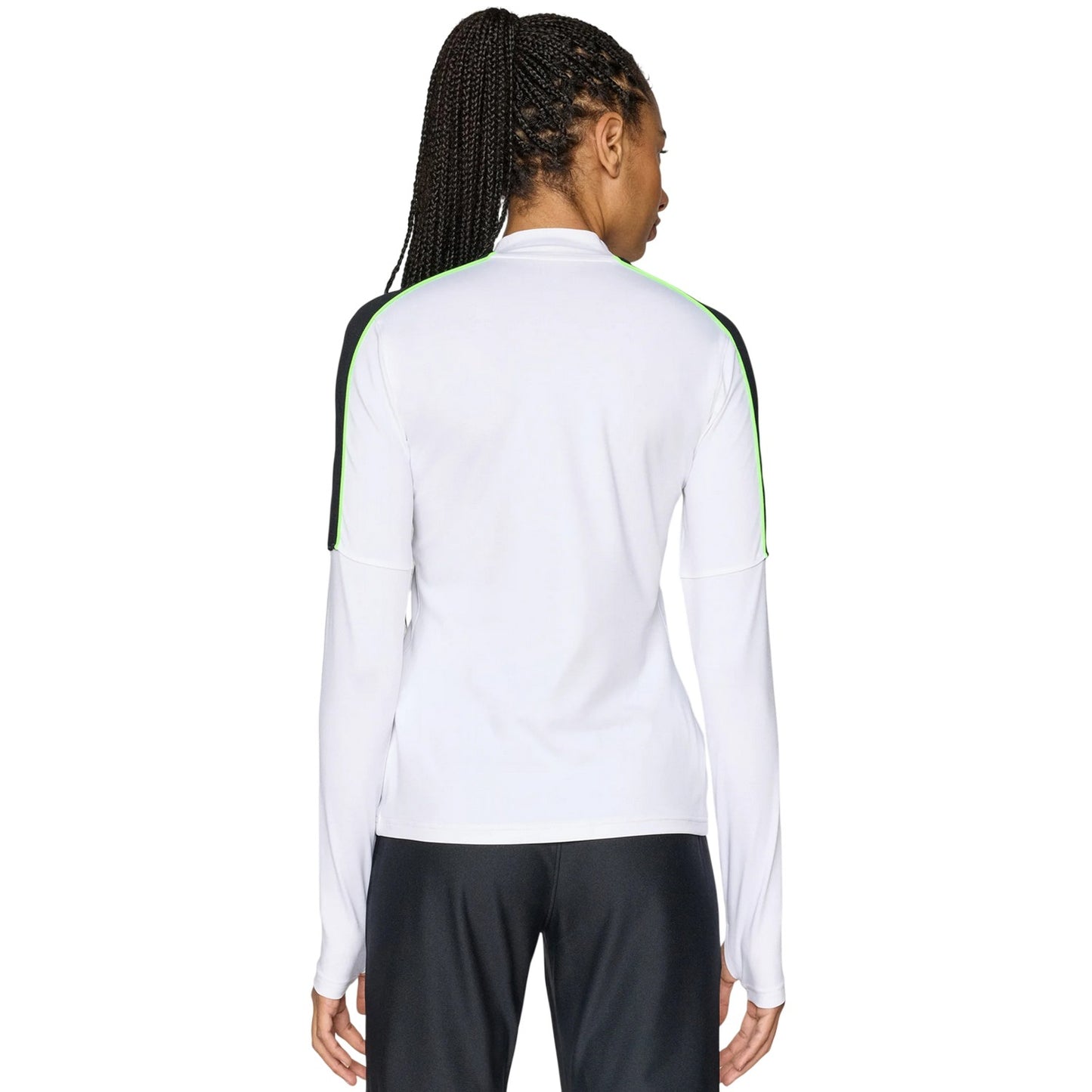 White-Black - Back - Under Armour Womens-Ladies Challenger Fitted Base Layer Top