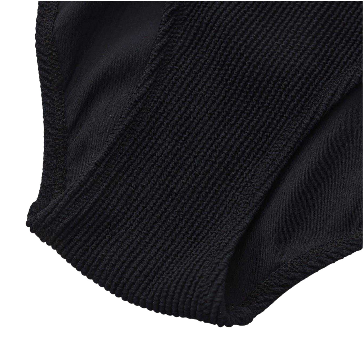 Black - Pack Shot - SoulCal Womens-Ladies Ribbed Scoop Neck Slim Bodysuit