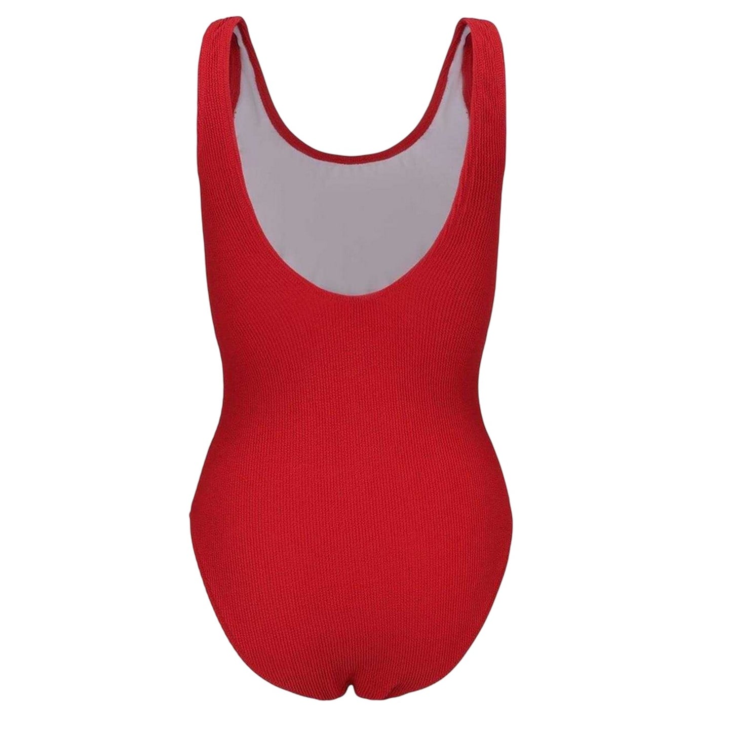 Red - Back - SoulCal Womens-Ladies Ribbed Scoop Neck Slim Bodysuit