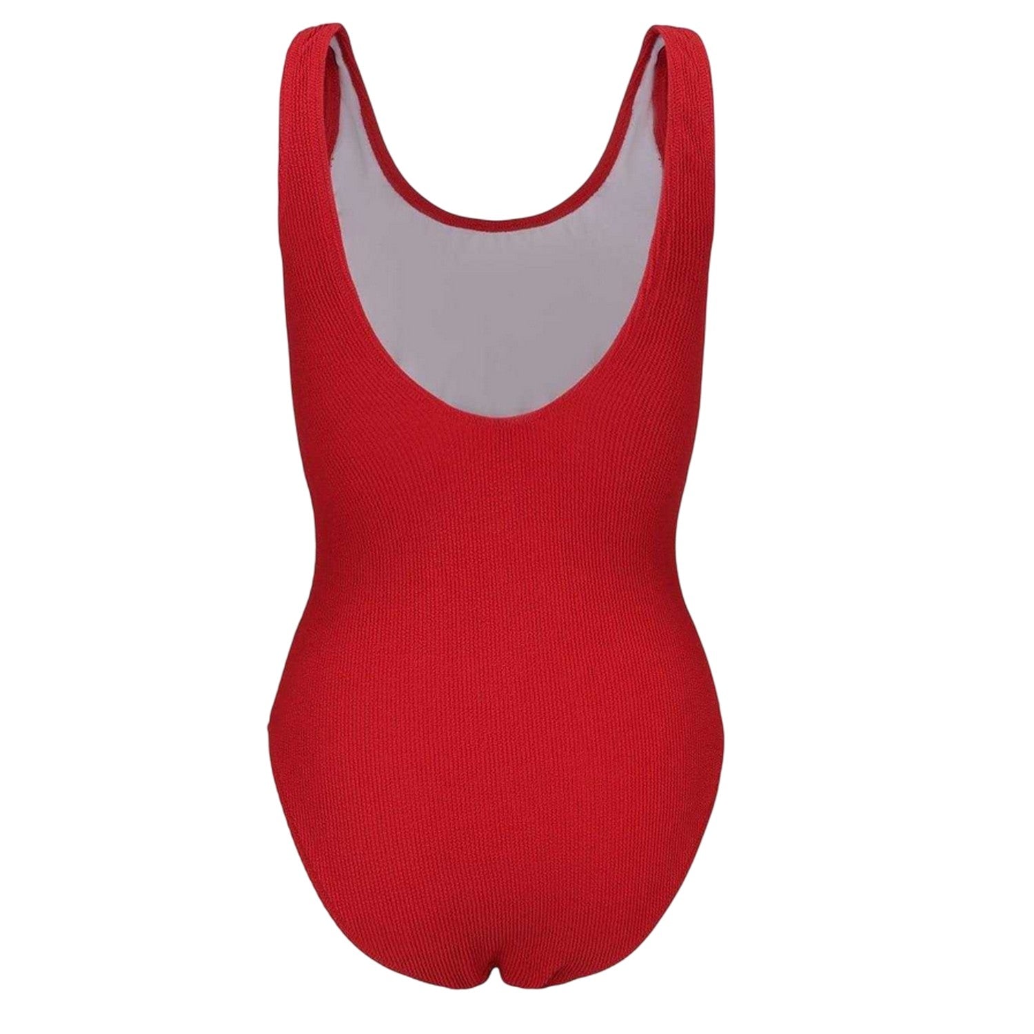 Red - Back - SoulCal Womens-Ladies Ribbed Scoop Neck Slim Bodysuit