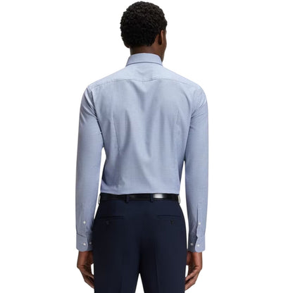 Dark Blue - Back - Boss Mens H-Hank Shirt