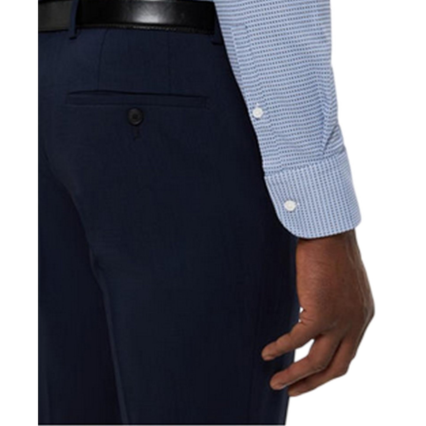 Dark Blue - Side - Boss Mens H-Hank Shirt