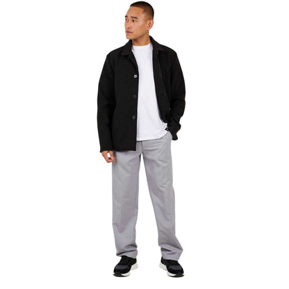 Black - Lifestyle - Brave Soul Mens Plain Overcoat