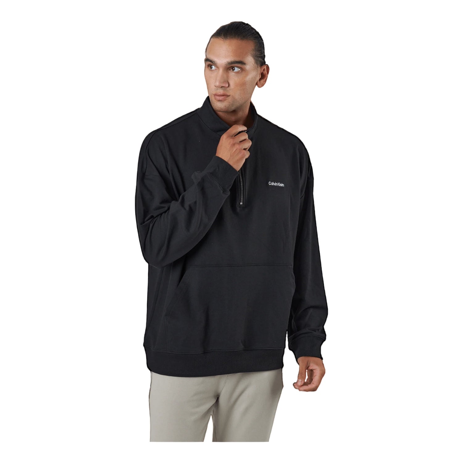 Black - Pack Shot - Calvin Klein Mens Lounge Sweatshirt