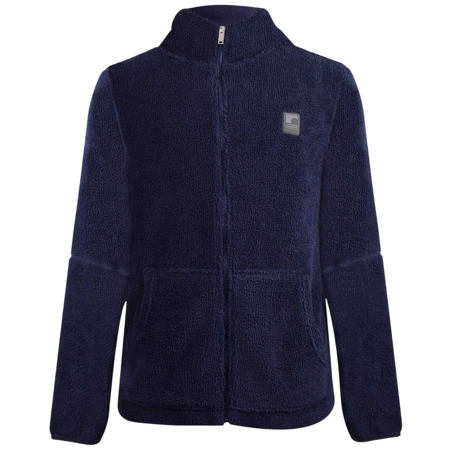 Navy - Front - SoulCal Mens Sherpa Full Zip Hoodie
