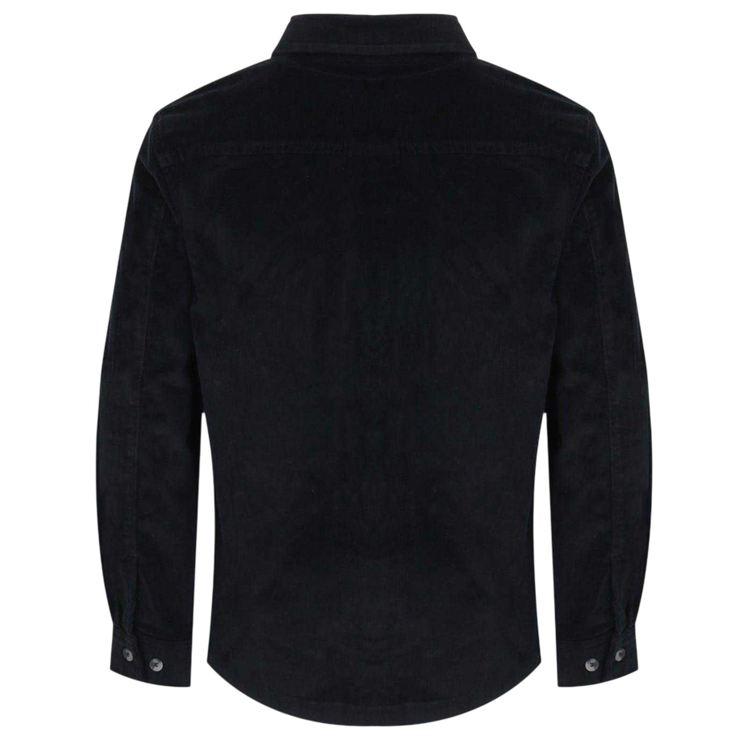 Black - Back - Jack Wills Mens Corduroy Double Pocket Long-Sleeved Shirt
