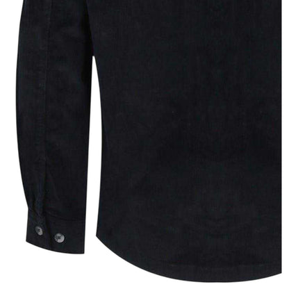 Black - Lifestyle - Jack Wills Mens Corduroy Double Pocket Long-Sleeved Shirt
