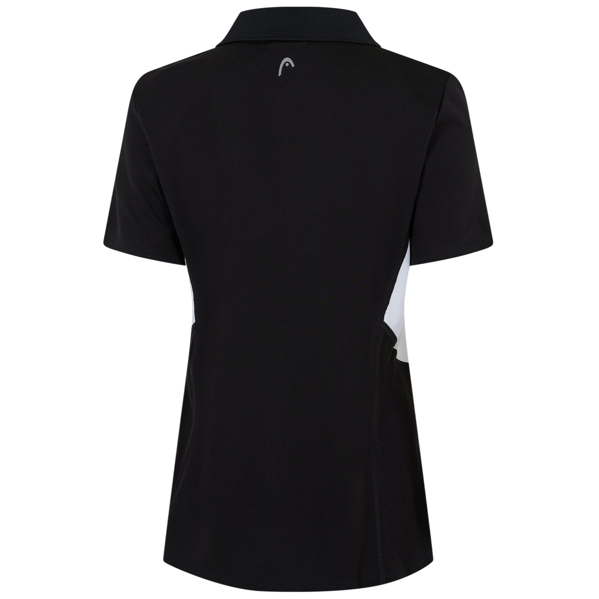 Black - Back - Head Womens-Ladies Performance Polo Shirt