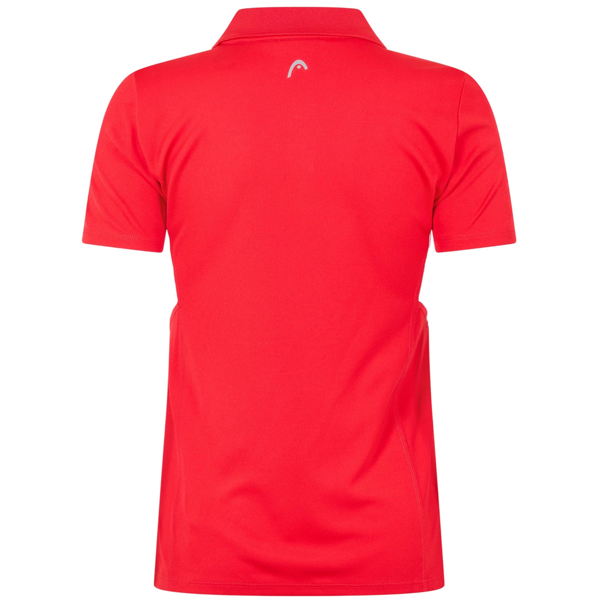 Red - Back - Head Womens-Ladies Performance Polo Shirt