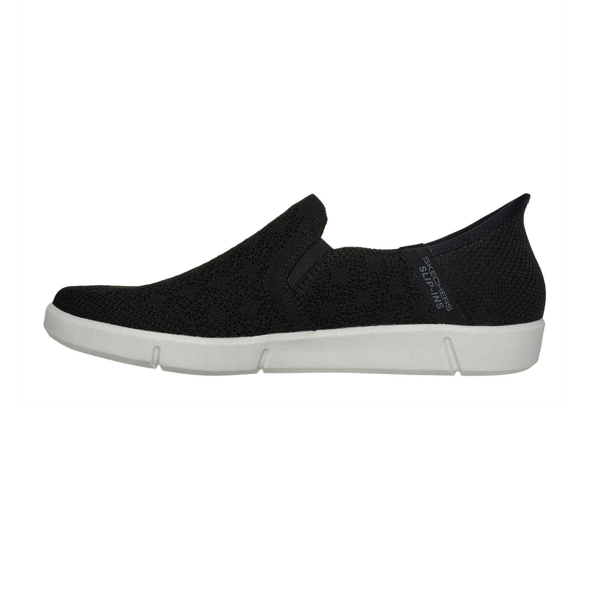Black - Back - Skechers Womens-Ladies Breezest Slip-on Trainers
