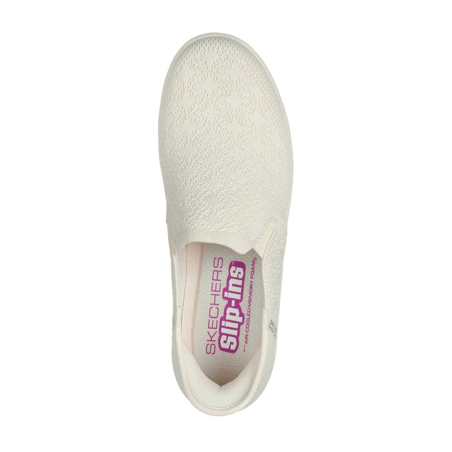 Off White - Side - Skechers Womens-Ladies Breezest Slip-on Trainers