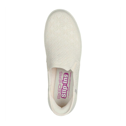 Off White - Side - Skechers Womens-Ladies Breezest Slip-on Trainers