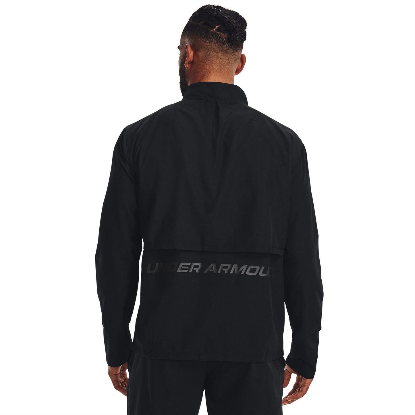 Black - Lifestyle - Under Armour Mens Storm Run Logo Full Zip Jacket