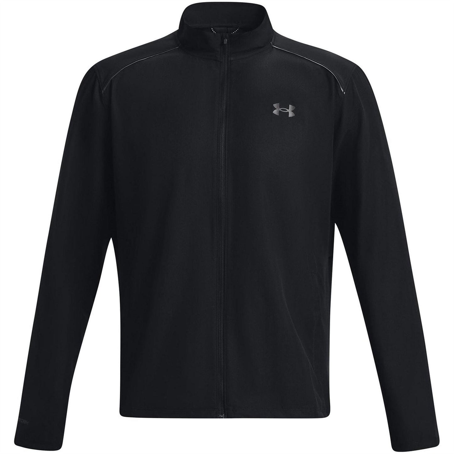 Black - Front - Under Armour Mens Storm Run Logo Full Zip Jacket