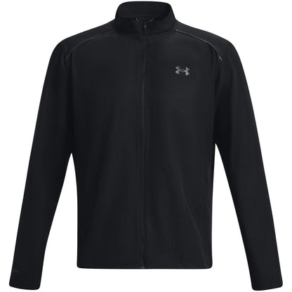 Black - Front - Under Armour Mens Storm Run Logo Full Zip Jacket