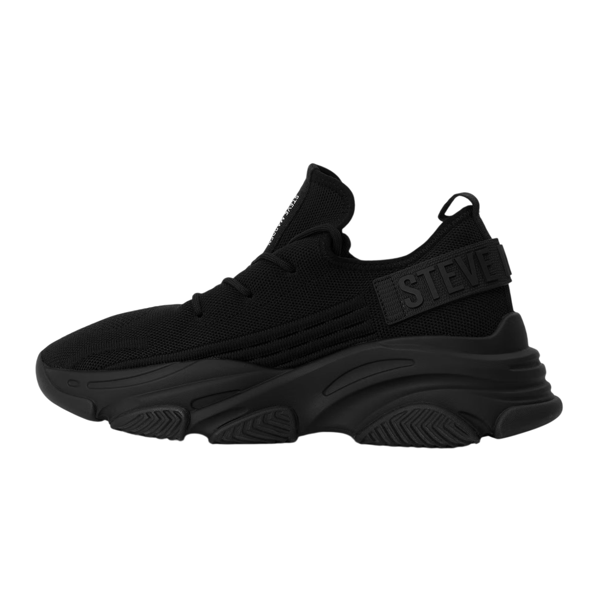 Black - Back - Steve Madden Womens-Ladies Prospect Lace Up Trainers