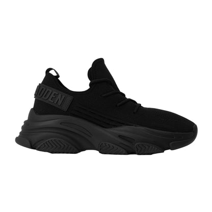 Black - Front - Steve Madden Womens-Ladies Prospect Lace Up Trainers