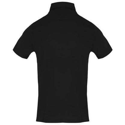Black - Back - Aquascutum Mens Short-Sleeved Polo Shirt