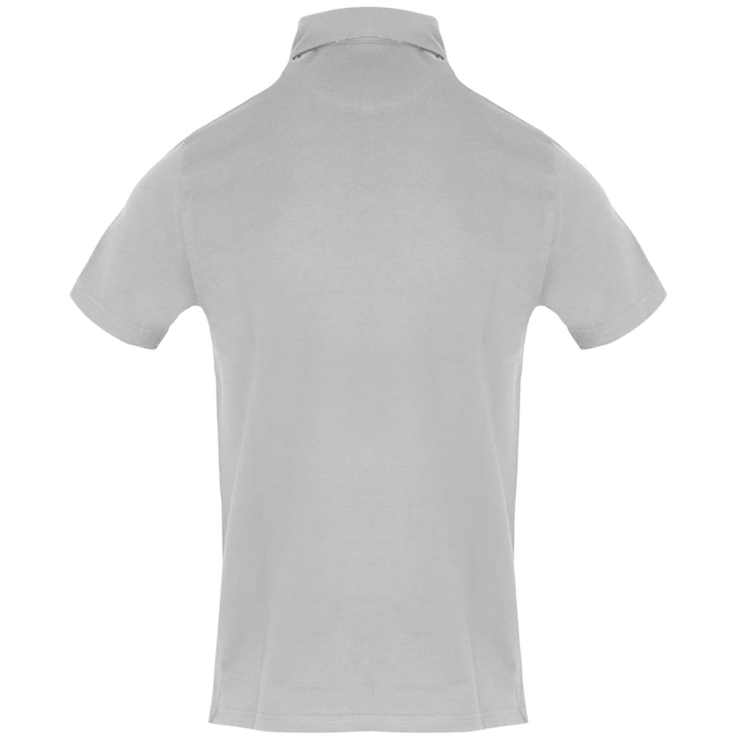 Grey - Back - Aquascutum Mens Short-Sleeved Polo Shirt