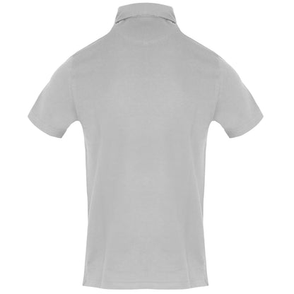 Grey - Back - Aquascutum Mens Short-Sleeved Polo Shirt