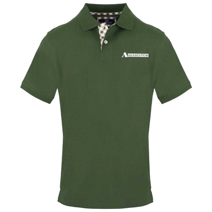 Military Green - Front - Aquascutum Mens Short-Sleeved Polo Shirt