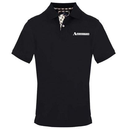 Black - Front - Aquascutum Mens Short-Sleeved Polo Shirt