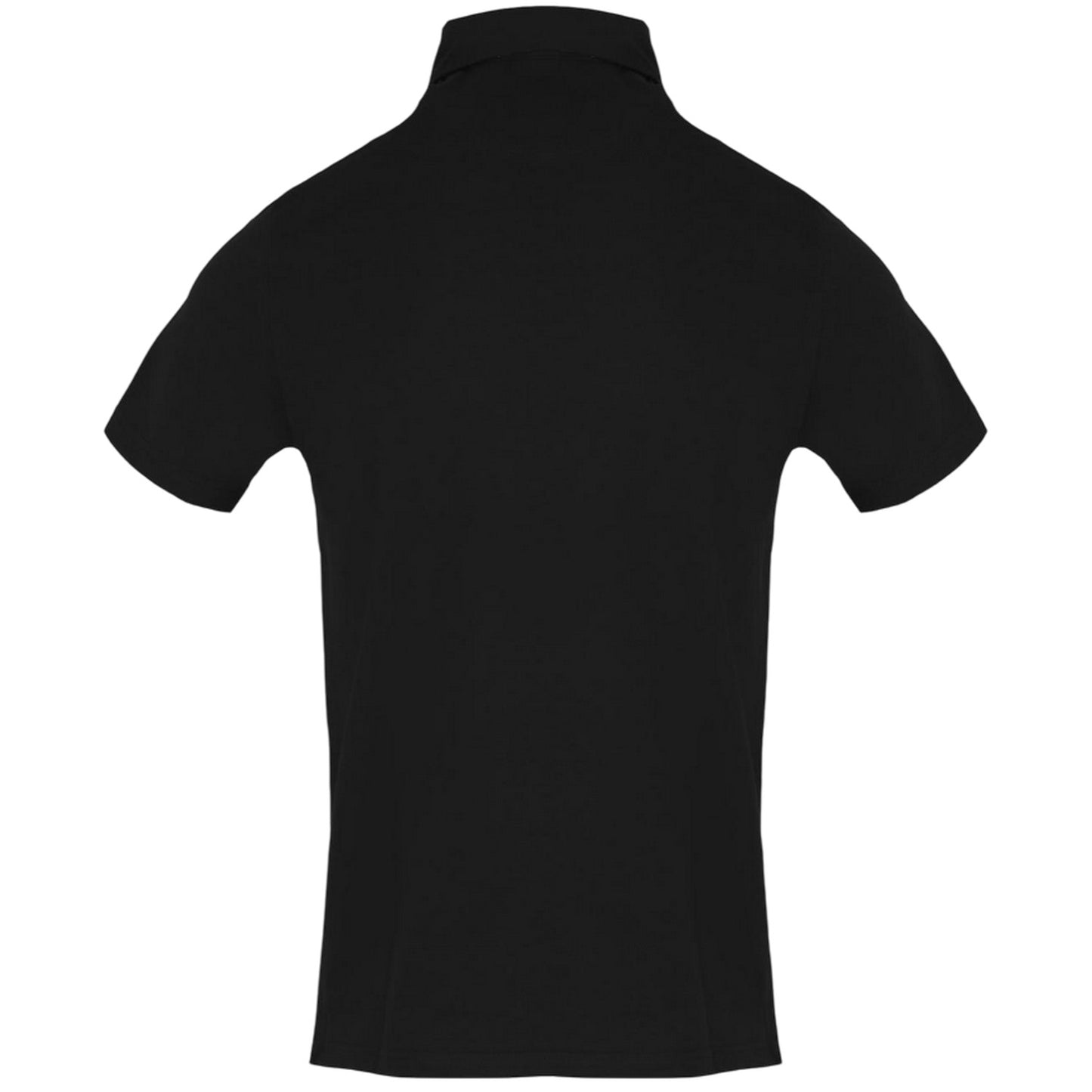 Black - Back - Aquascutum Mens Embroidered Logo Polo Shirt
