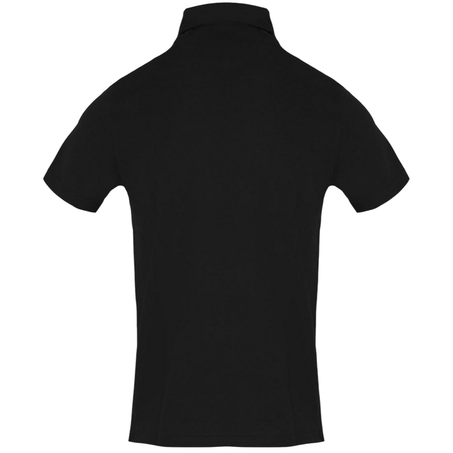 Black - Back - Aquascutum Mens Embroidered Logo Polo Shirt