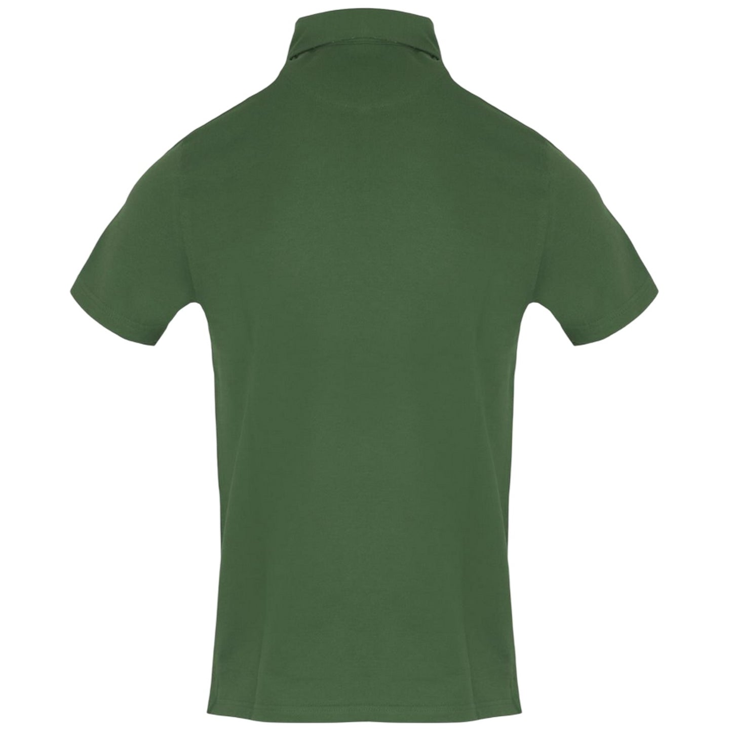 Military Green - Back - Aquascutum Mens Embroidered Logo Polo Shirt