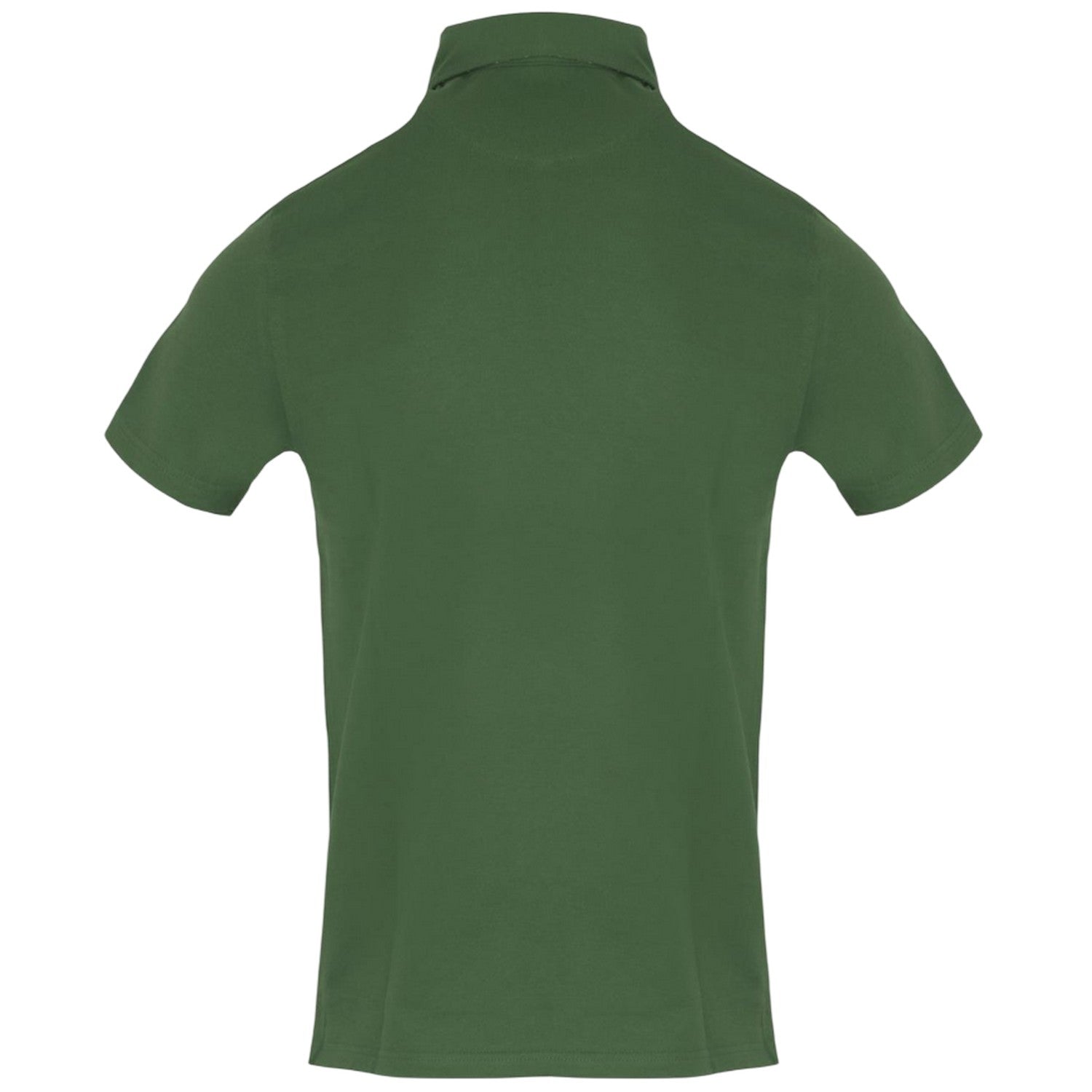 Military Green - Back - Aquascutum Mens Embroidered Logo Polo Shirt