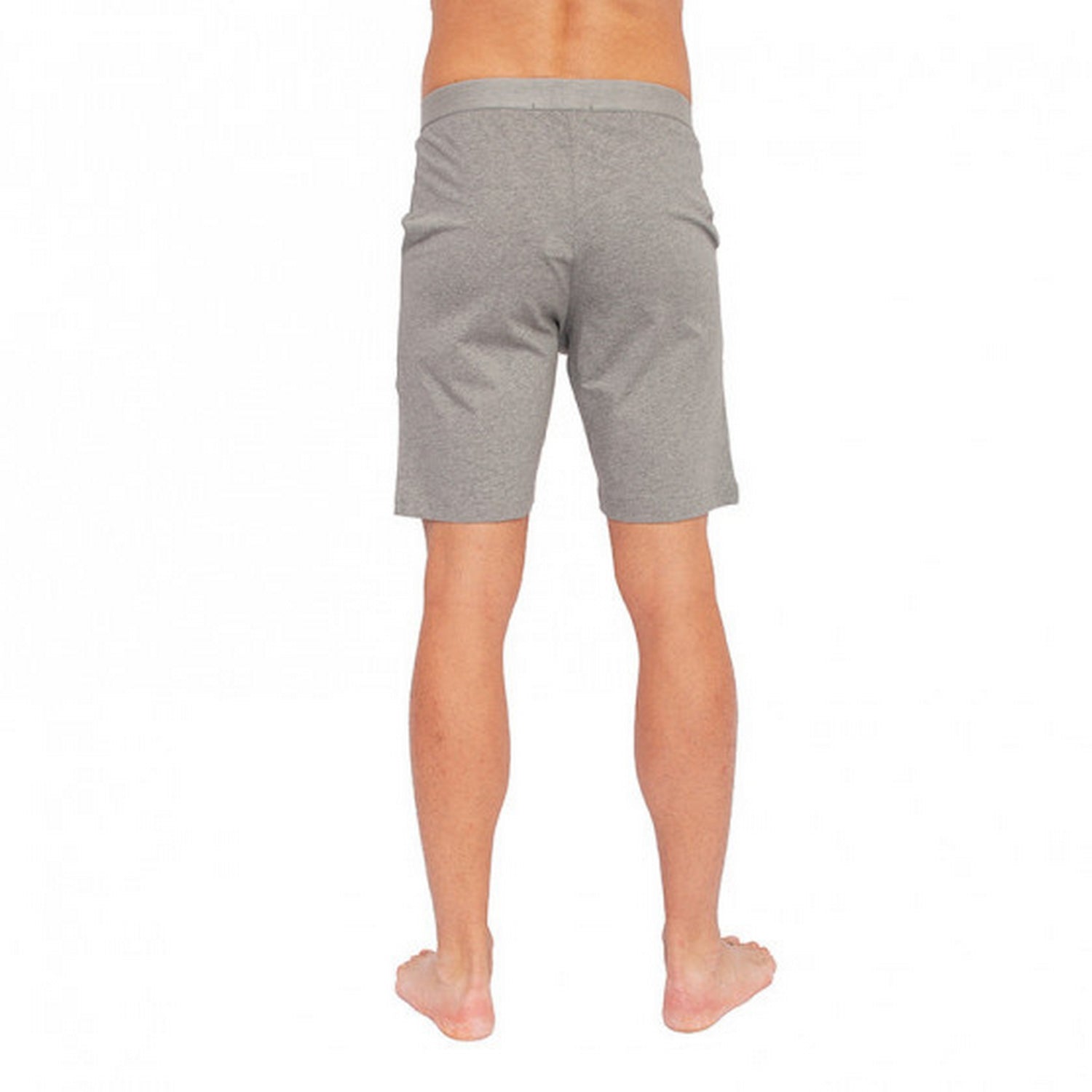 Grey - Side - Tommy Hilfiger Mens Jersey Lounge Shorts