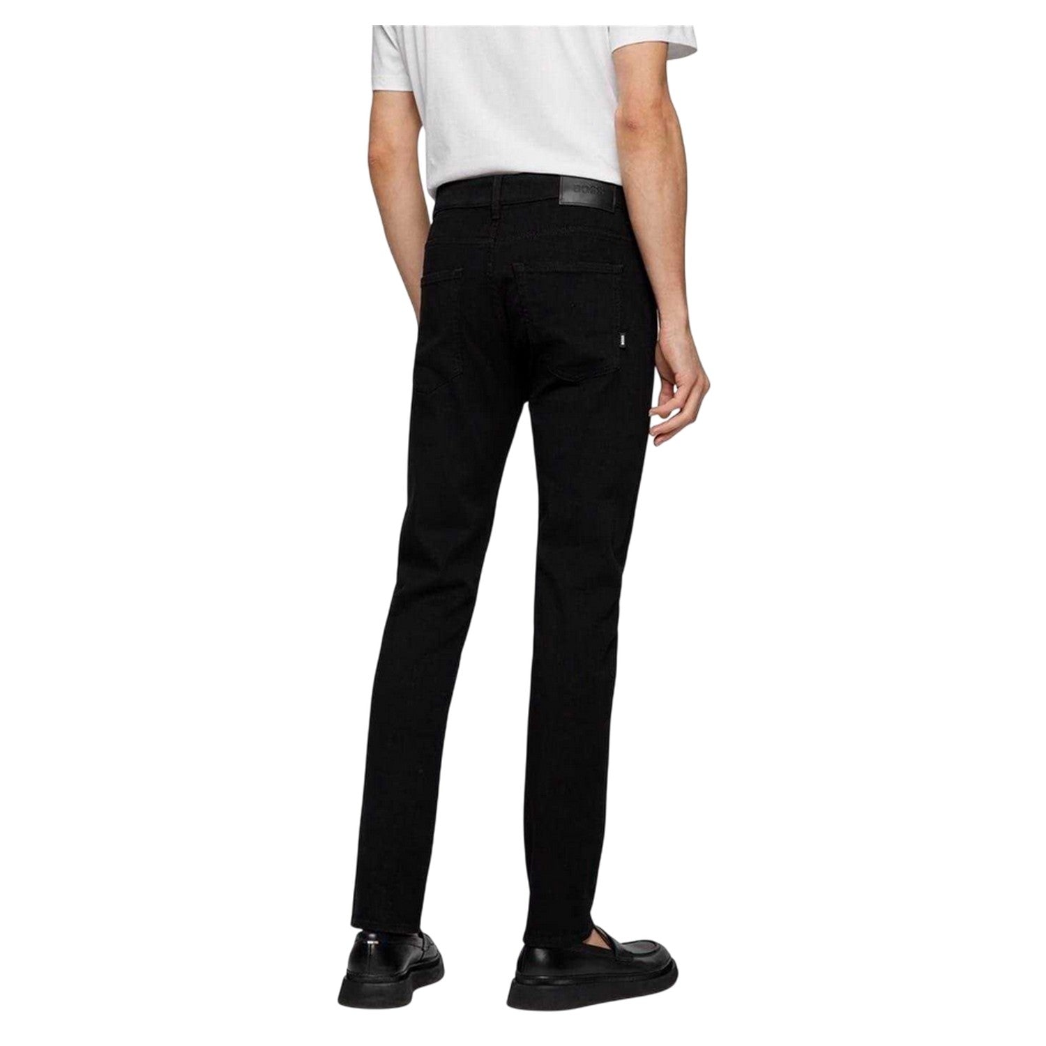 Black - Back - Boss Mens Denim Slim Jeans