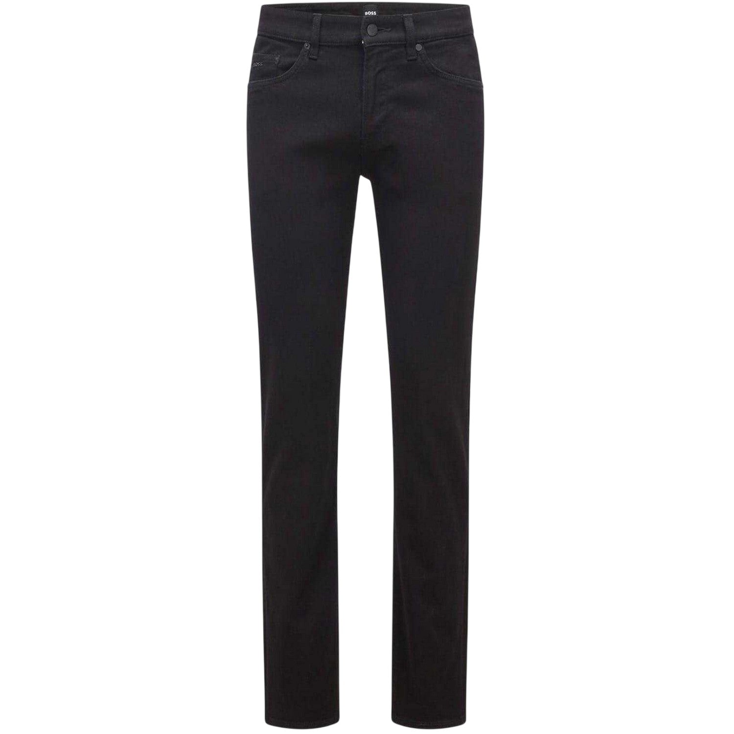 Black - Front - Boss Mens Denim Slim Jeans