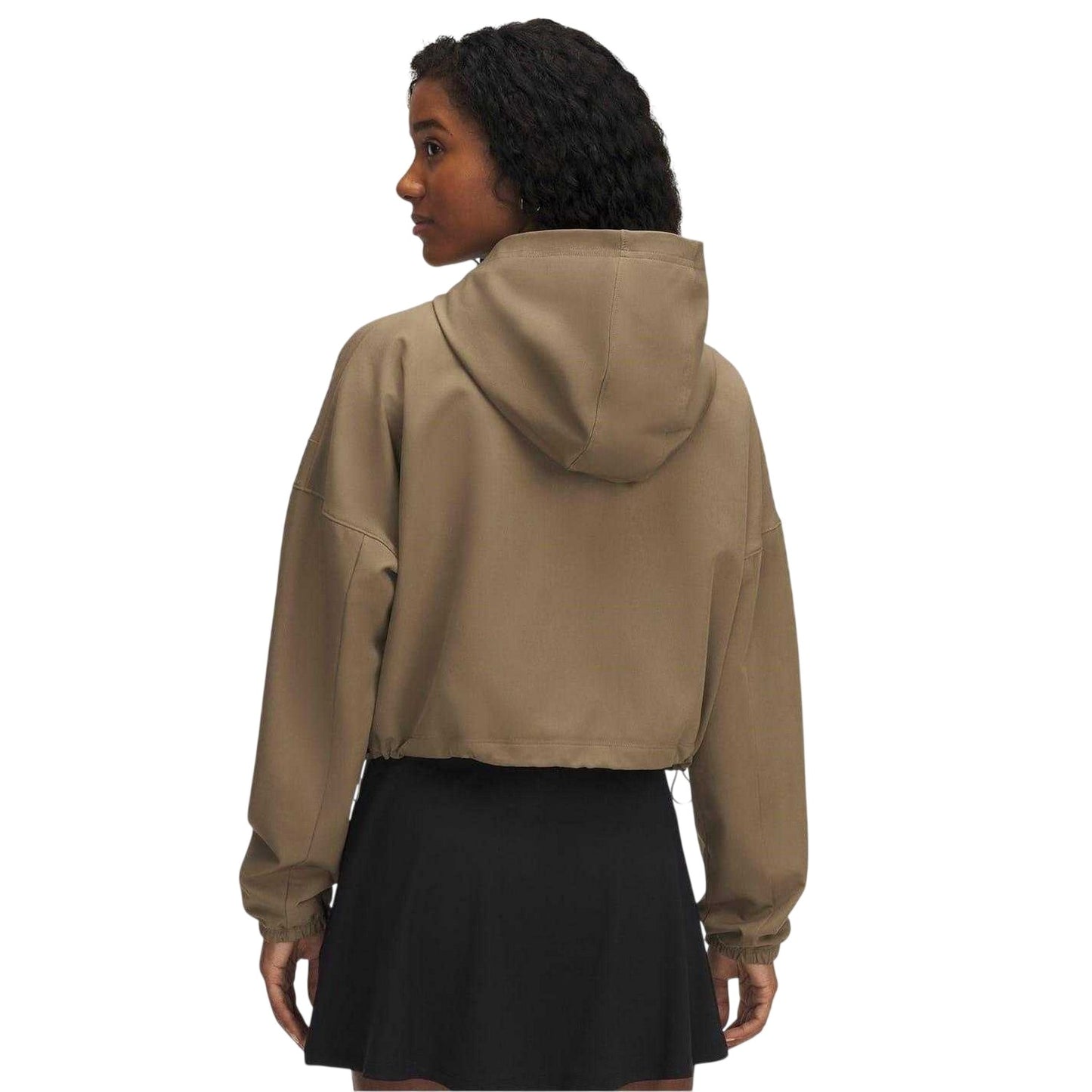 Brown - Back - Under Armour Womens-Ladies Unstoppable Woven Hooded Jacket