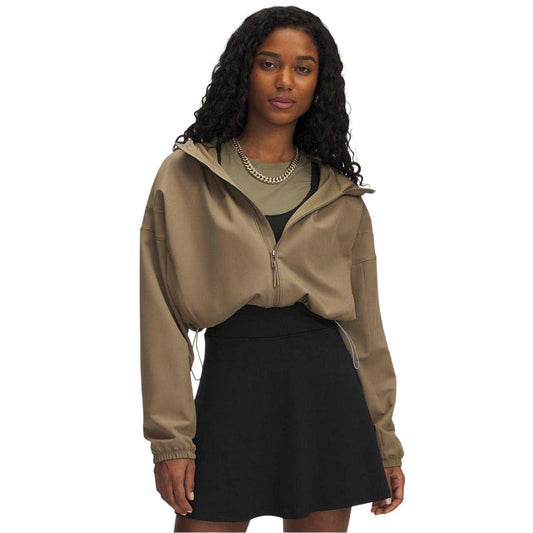 Brown - Front - Under Armour Womens-Ladies Unstoppable Woven Hooded Jacket