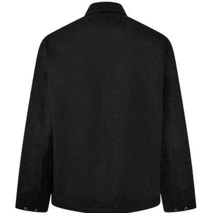 Black - Back - Jack Wills Mens Shire Utility Full Zip Overshirt