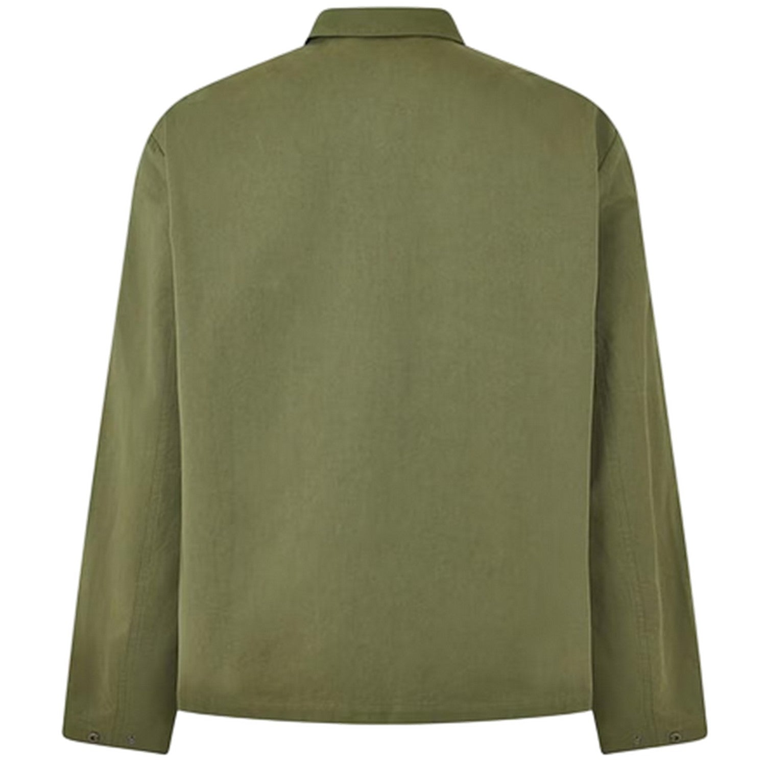 Olive - Back - Jack Wills Mens Shire Utility Full Zip Overshirt