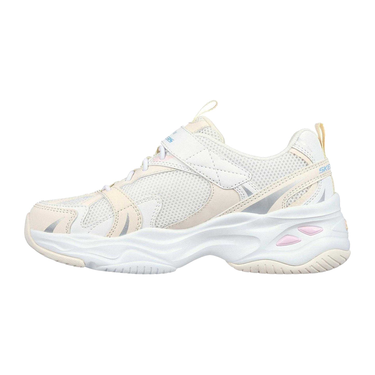 Natural - Back - Skechers Childrens-Kids D´Lites 4.0 Trainers