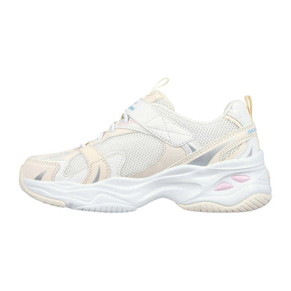 Natural - Back - Skechers Childrens-Kids D´Lites 4.0 Trainers