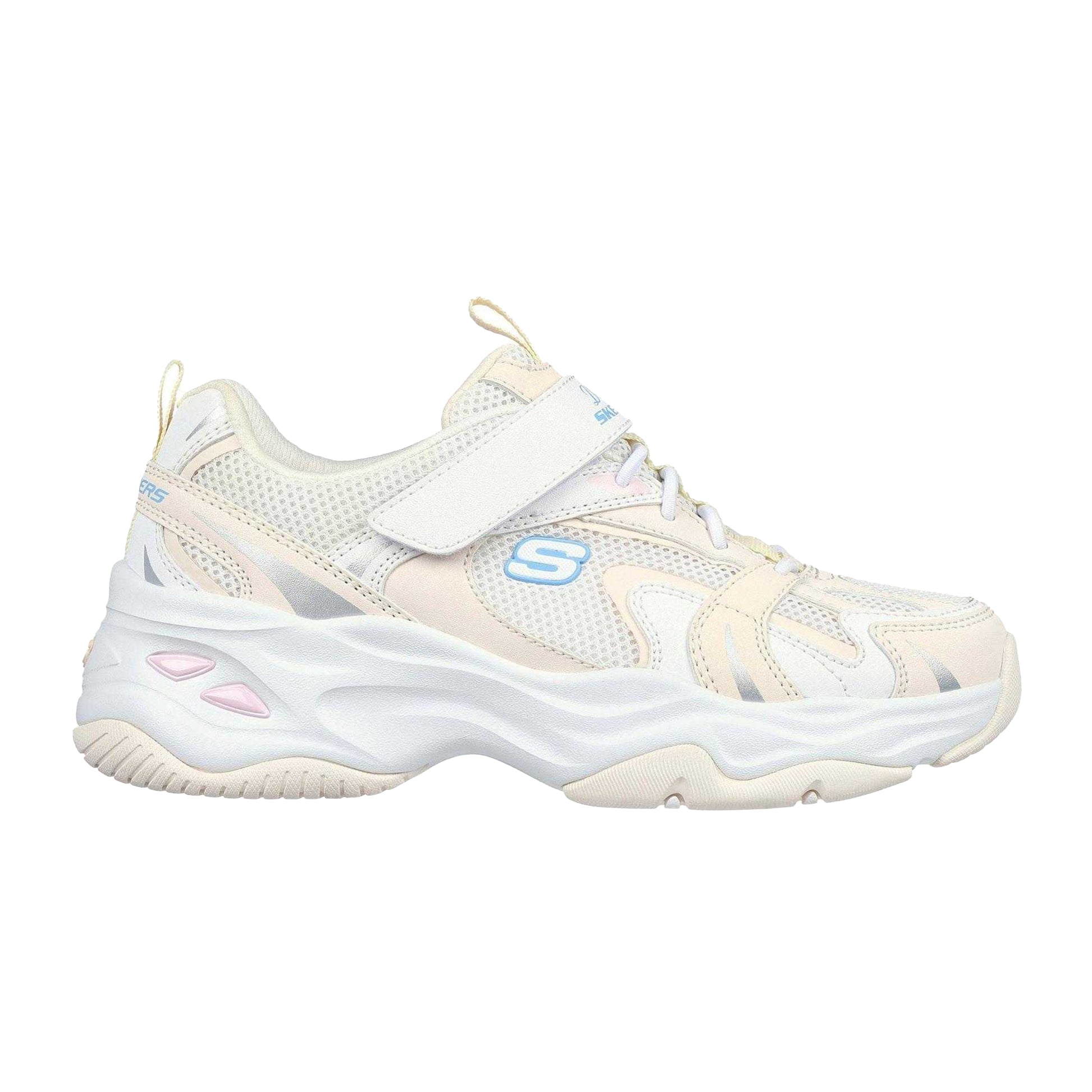 Natural - Side - Skechers Childrens-Kids D´Lites 4.0 Trainers