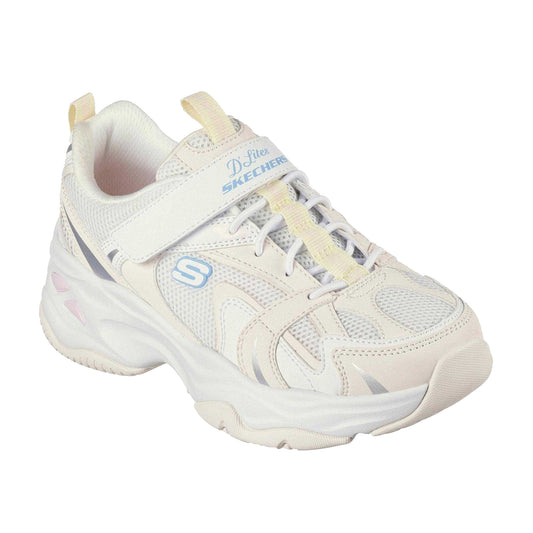 Natural - Front - Skechers Childrens-Kids D´Lites 4.0 Trainers