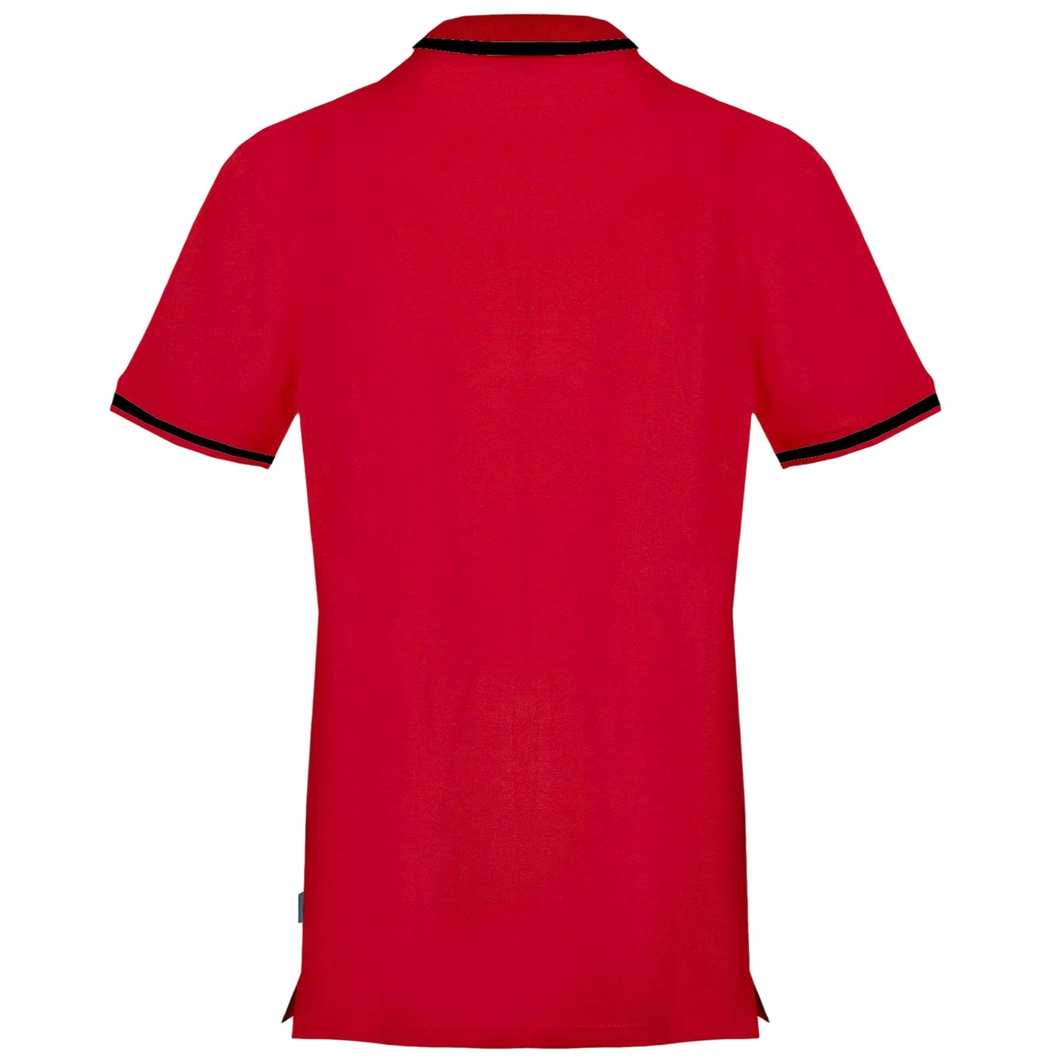 Red - Back - Aquascutum Mens Flag Polo Shirt