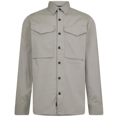 Elephant - Front - G-Star Mens Cargo Logo Long-Sleeved Shirt