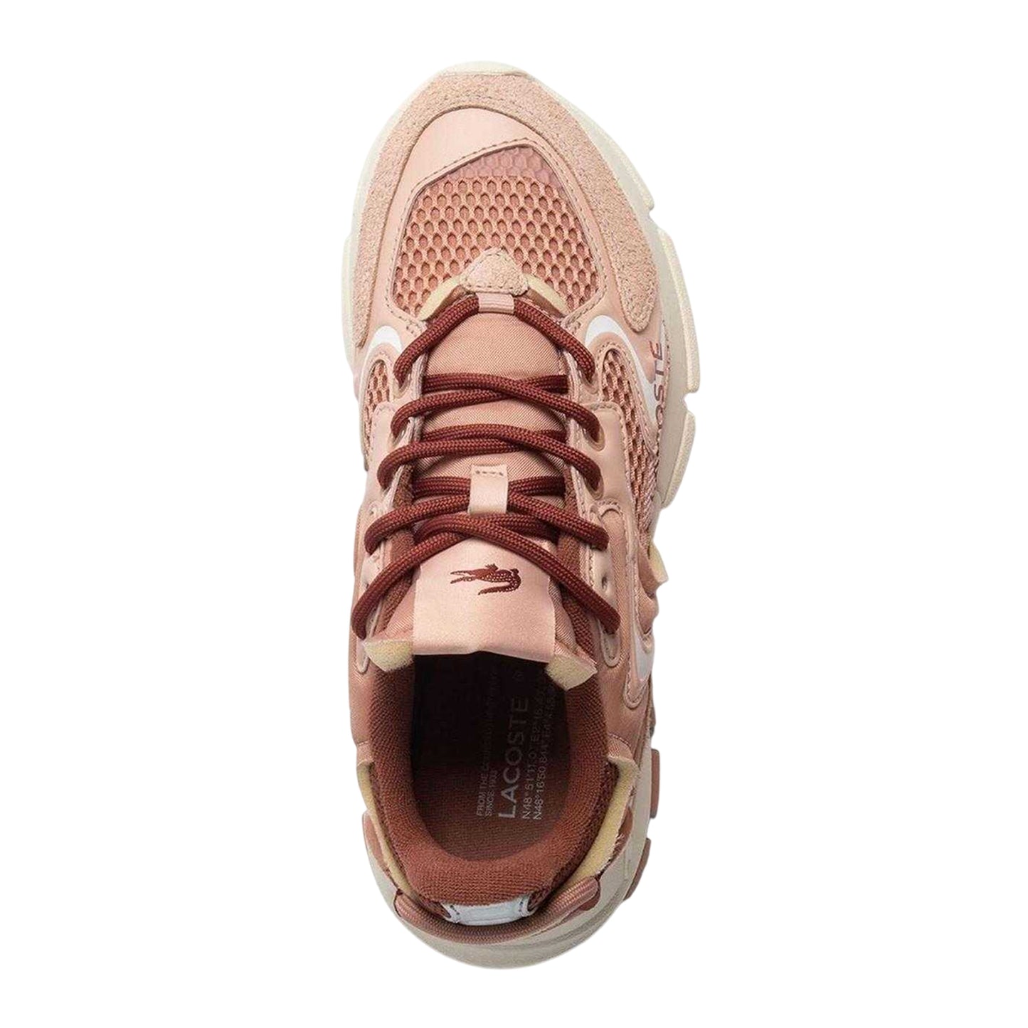 Pink - Side - Lacoste Womens-Ladies L003 Neo Multi Textured Trainers