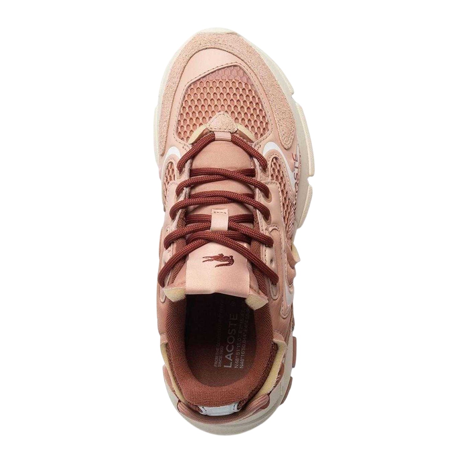 Pink - Side - Lacoste Womens-Ladies L003 Neo Multi Textured Trainers