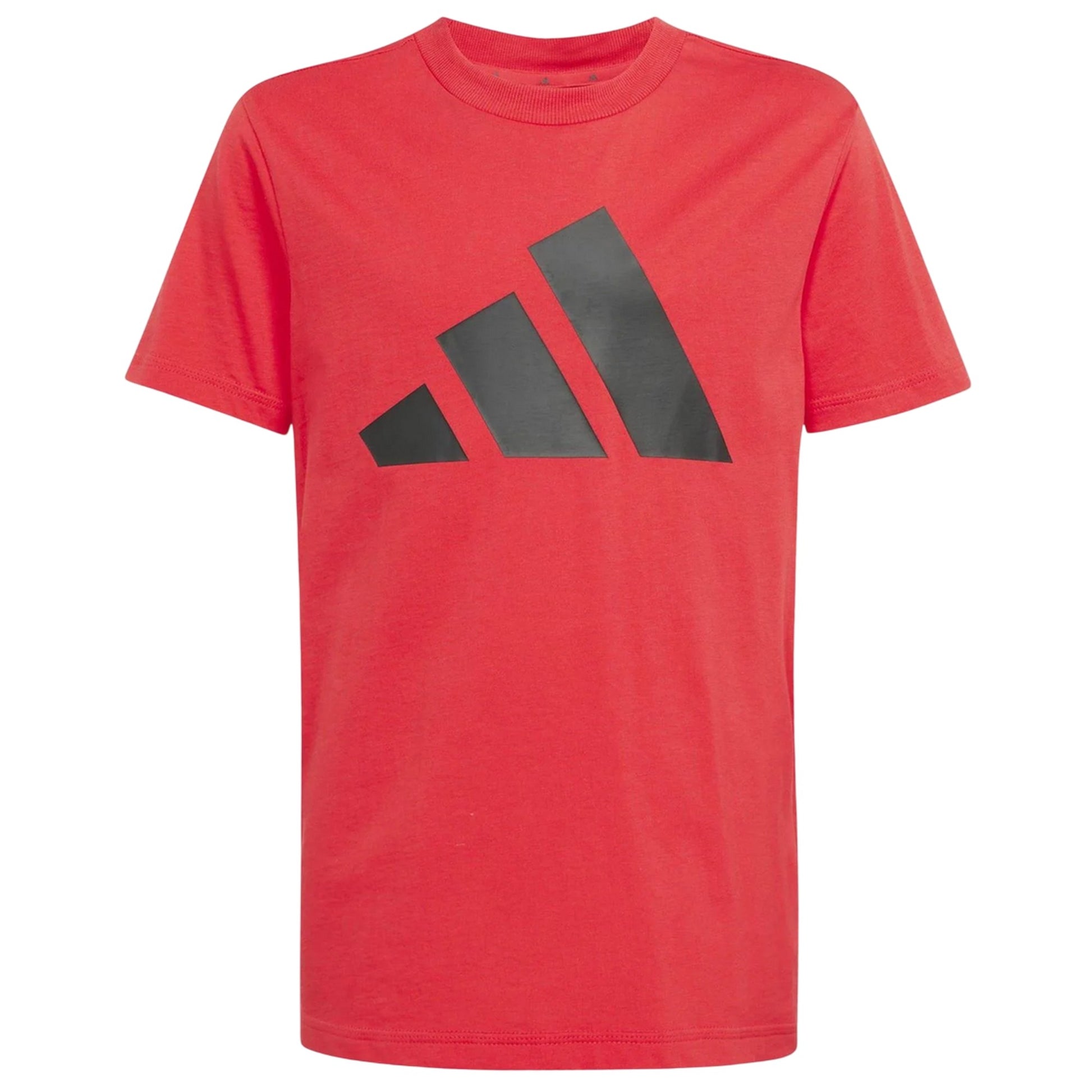 Red - Back - Adidas Childrens-Kids Essentials Logo T-Shirt & Shorts Set