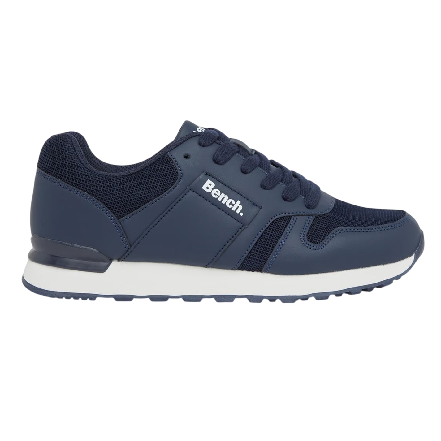 Navy - Front - Bench Mens Valence Lace Up Trainers